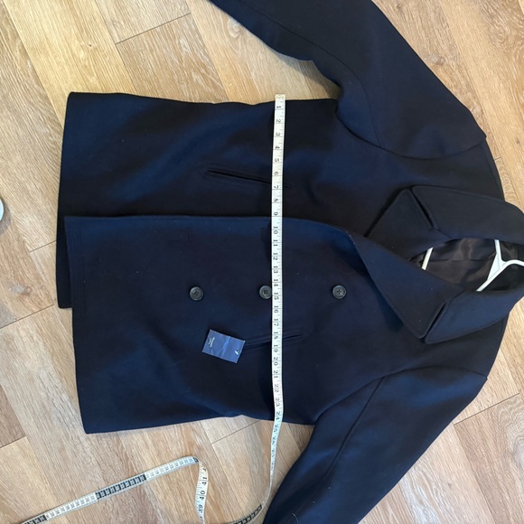 Men's Abercrombie & Fitch Navy Peacoat - Picture 2 of 4